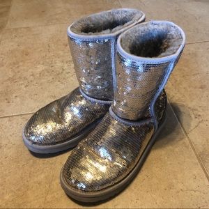 UGG classic short sequin boots